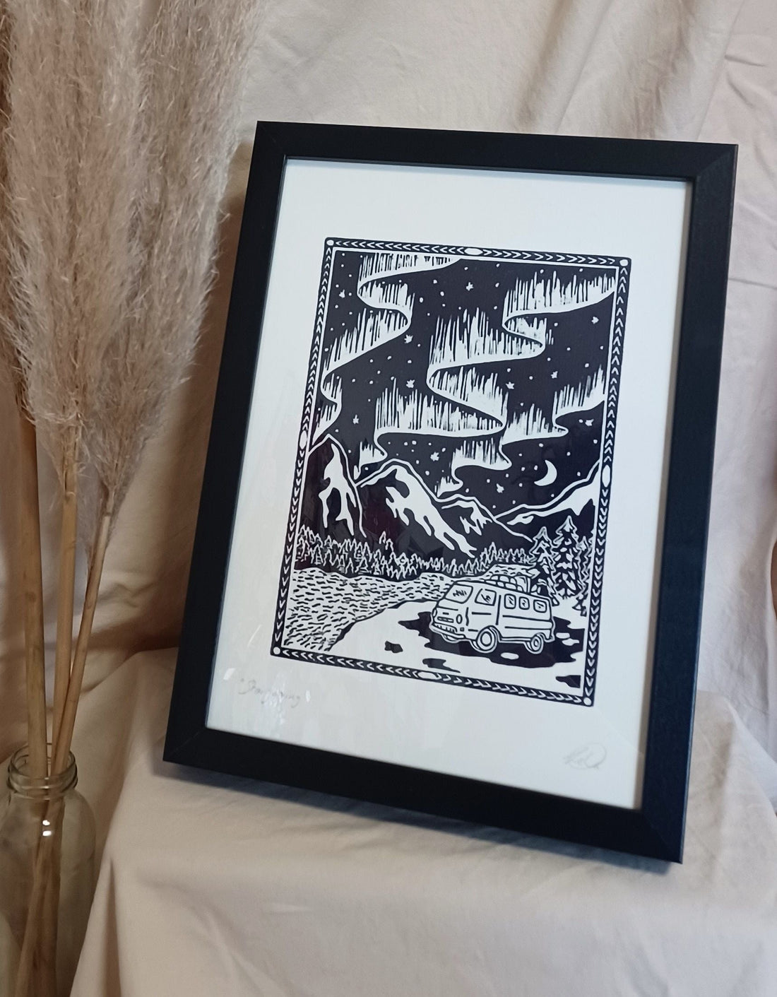 Meet the linocut printmaker - Lewamakes