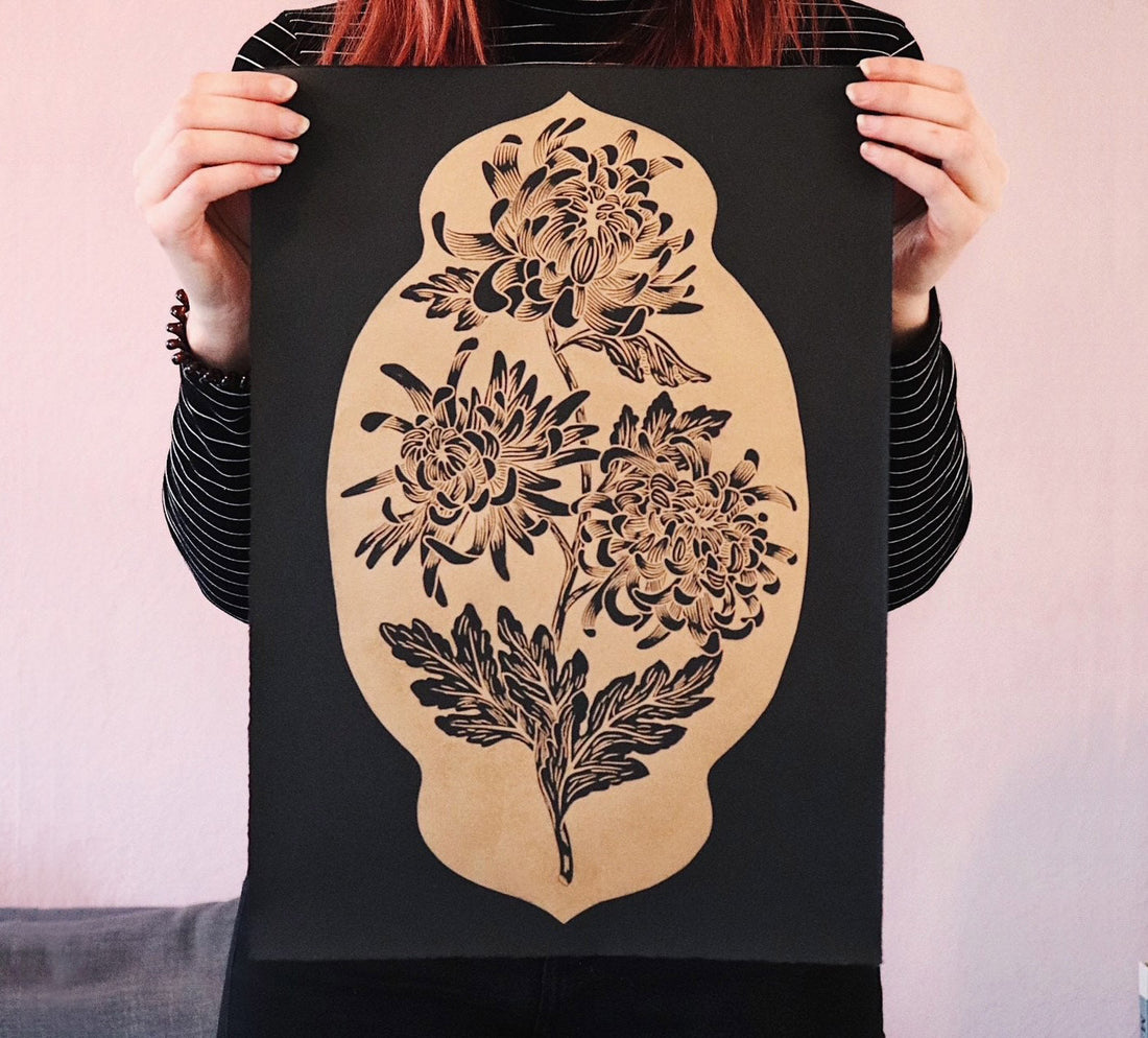 Meet the linocut printmaker - Evelien van de Laar