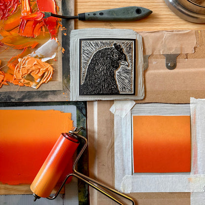 Next Steps: Linocut Jigsaw/Multiblock Printing