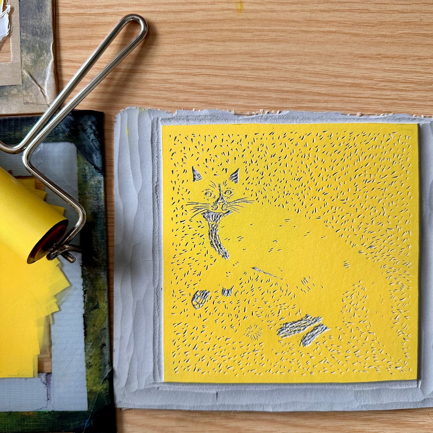 Next Steps: Linocut Reduction Printing