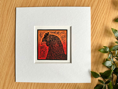 'Ophelia' limited edition linocut print