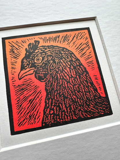 'Ophelia' limited edition linocut print