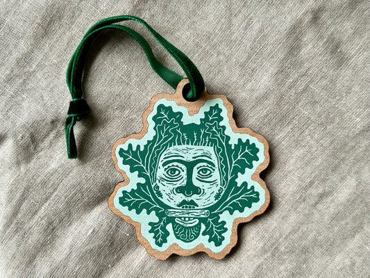 Wooden hanging decorations - Green Man