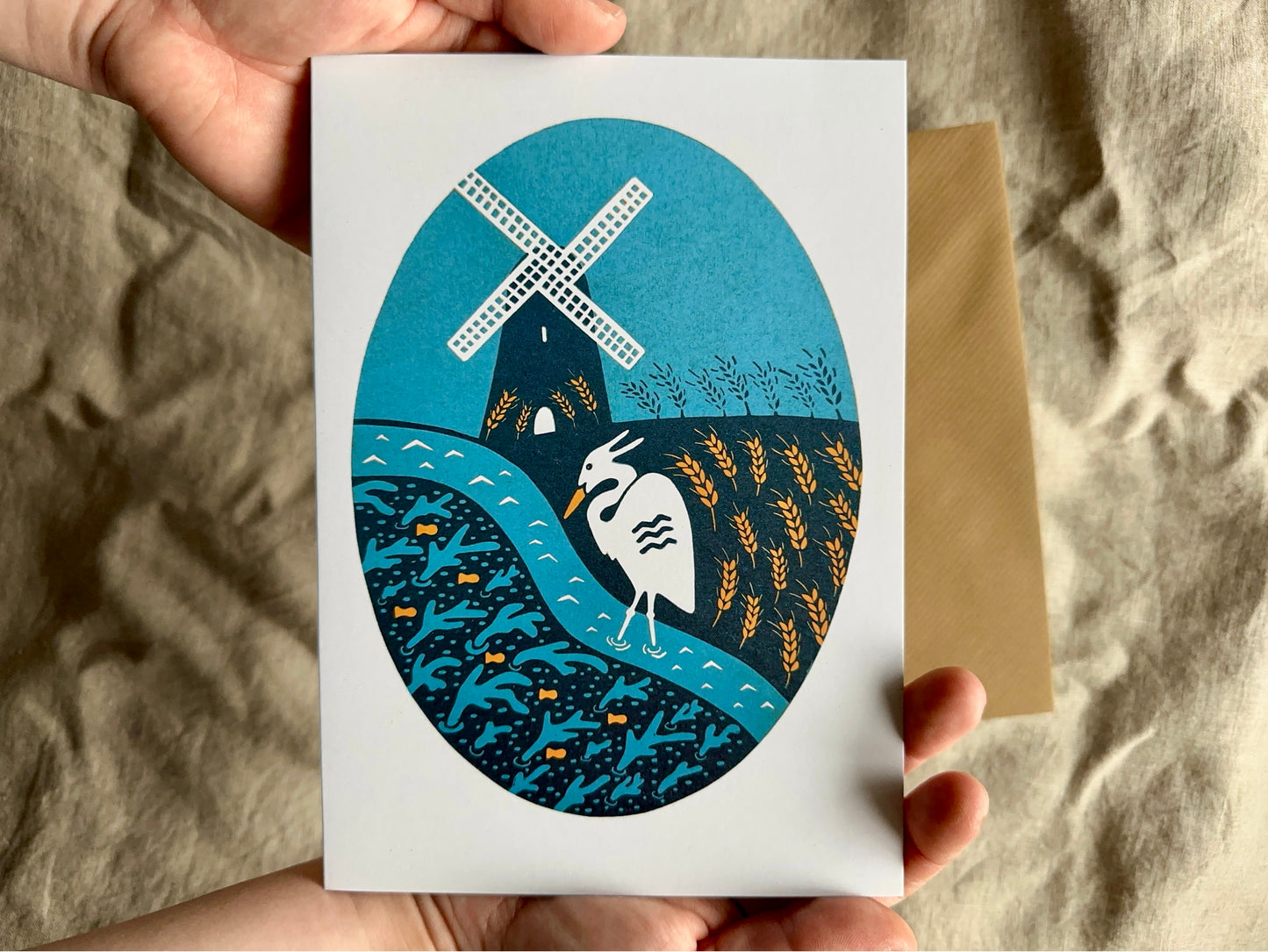 'The Broads' Greeting Card on Recycled paper