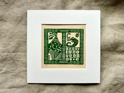 'El Dorado' limited edition linocut print