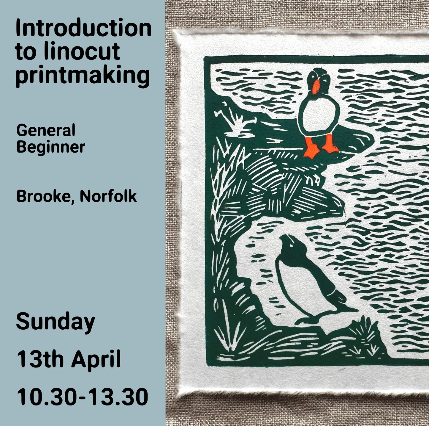 Introduction to Linocut Printmaking - General Beginner