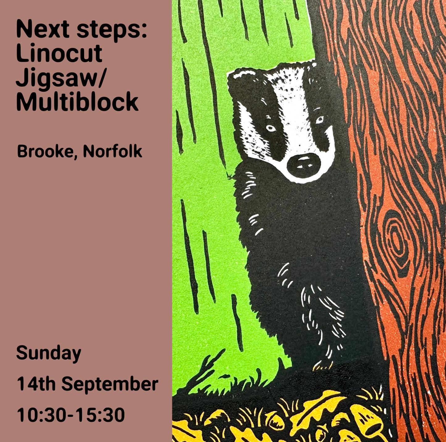 Next Steps: Linocut Jigsaw/Multiblock Printing